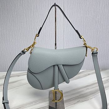 Dior Saddle Bag With Strap Blue Size 25.5 x 20 x 6.5 cm