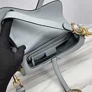 Dior Saddle Bag With Strap Blue Size 25.5 x 20 x 6.5 cm - 6