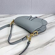 Dior Saddle Bag With Strap Blue Size 25.5 x 20 x 6.5 cm - 5