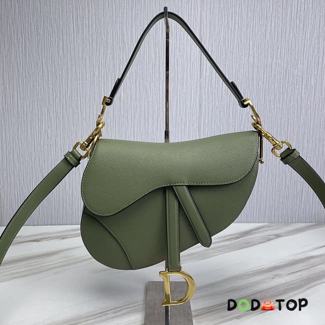 Dior Saddle Bag With Strap Green Size 25.5 x 20 x 6.5 cm - 1