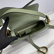 Dior Saddle Bag With Strap Green Size 25.5 x 20 x 6.5 cm - 6