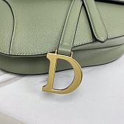 Dior Saddle Bag With Strap Green Size 25.5 x 20 x 6.5 cm - 5