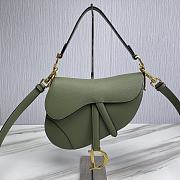 Dior Saddle Bag With Strap Green Size 25.5 x 20 x 6.5 cm - 2