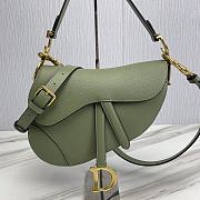 Dior Saddle Bag With Strap Green Size 25.5 x 20 x 6.5 cm - 4