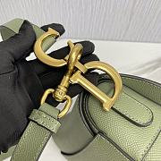 Dior Saddle Bag With Strap Green Size 25.5 x 20 x 6.5 cm - 3