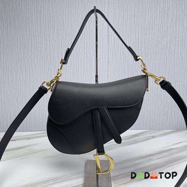 Dior Saddle Bag With Strap Black Size 25.5 x 20 x 6.5 cm - 1