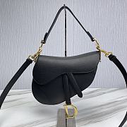 Dior Saddle Bag With Strap Black Size 25.5 x 20 x 6.5 cm - 1