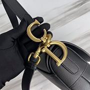 Dior Saddle Bag With Strap Black Size 25.5 x 20 x 6.5 cm - 6