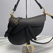 Dior Saddle Bag With Strap Black Size 25.5 x 20 x 6.5 cm - 2