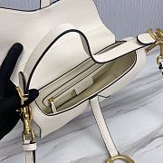 Dior Saddle Bag With Strap White Size 25.5 x 20 x 6.5 cm - 4