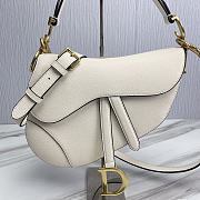 Dior Saddle Bag With Strap White Size 25.5 x 20 x 6.5 cm - 5