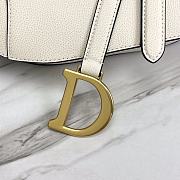 Dior Saddle Bag With Strap White Size 25.5 x 20 x 6.5 cm - 3