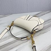 Dior Saddle Bag With Strap White Size 19.5 x 16 x 6.5 cm - 6
