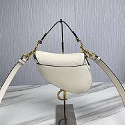 Dior Saddle Bag With Strap White Size 19.5 x 16 x 6.5 cm - 4