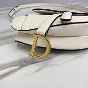 Dior Saddle Bag With Strap White Size 19.5 x 16 x 6.5 cm - 3
