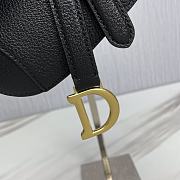 Dior Saddle Bag Mini Black With Strap Size 12 x 7.5 x 5 cm - 4