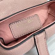 Dior Saddle Bag Mini Light Pink With Strap Size 12 x 7.5 x 5 cm - 3