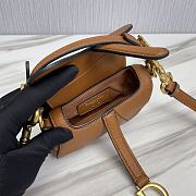 Dior Saddle Bag Mini Brown With Strap Size 12 x 7.5 x 5 cm - 5