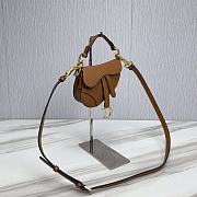 Dior Saddle Bag Mini Brown With Strap Size 12 x 7.5 x 5 cm - 4
