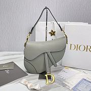 Dior Saddle Bag With Strap Gray Size 25.5 x 20 x 6.5 cm - 1