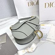 Dior Saddle Bag With Strap Gray Size 25.5 x 20 x 6.5 cm - 5
