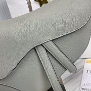 Dior Saddle Bag With Strap Gray Size 25.5 x 20 x 6.5 cm - 2
