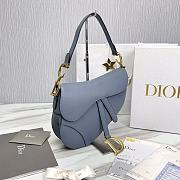 Dior Saddle Bag With Strap Blue 01 Size 25.5 x 20 x 6.5 cm - 6