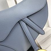 Dior Saddle Bag With Strap Blue 01 Size 25.5 x 20 x 6.5 cm - 5