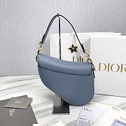 Dior Saddle Bag With Strap Blue 01 Size 25.5 x 20 x 6.5 cm - 3