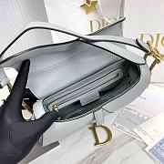 Dior Saddle Bag With Strap Light Blue Size 25.5 x 20 x 6.5 cm - 2