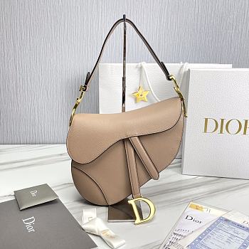Dior Saddle Bag With Strap Beige Size 25.5 x 20 x 6.5 cm