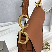 Dior Saddle Bag With Strap Brown Size 25.5 x 20 x 6.5 cm - 6