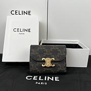 Celine Triomphe Canvas Wallet Size 10.5 x 9 cm - 1