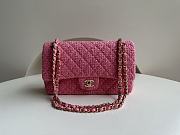 Chanel Woolen CF Pink Size 25.5 x 15.5 x 6.5 cm - 1
