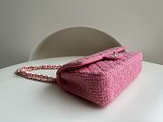 Chanel Woolen CF Pink Size 25.5 x 15.5 x 6.5 cm - 2