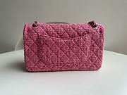 Chanel Woolen CF Pink Size 25.5 x 15.5 x 6.5 cm - 4