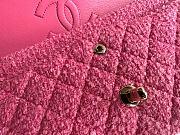 Chanel Woolen CF Pink Size 25.5 x 15.5 x 6.5 cm - 6