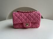 Chanel Woolen CF Pink Size 20 x 12 x 6 cm  - 1