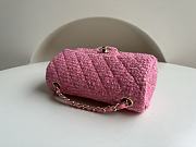 Chanel Woolen CF Pink Size 20 x 12 x 6 cm  - 5