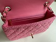 Chanel Woolen CF Pink Size 20 x 12 x 6 cm  - 2