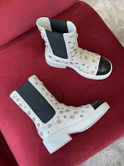 Chanel ankle boots Black/White - 3