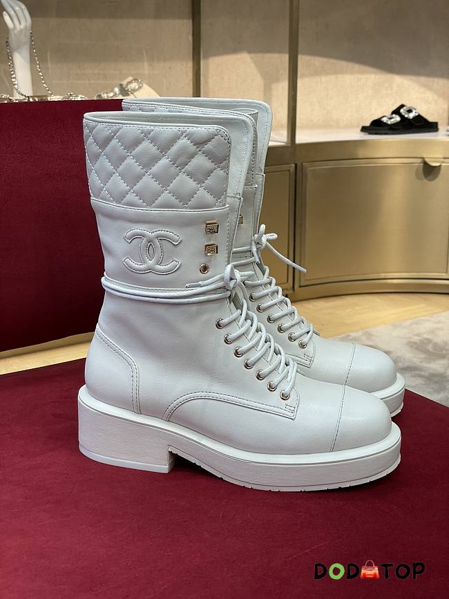 Chanel Boots White  - 1
