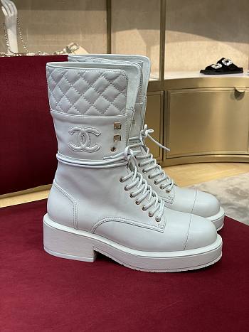 Chanel Boots White 