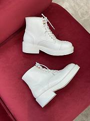 Chanel Short Boots White - 5