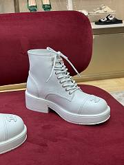 Chanel Short Boots White - 4