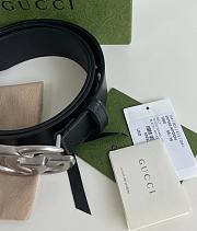 Gucci Belt Silver Hardware 4.0 cm - 6