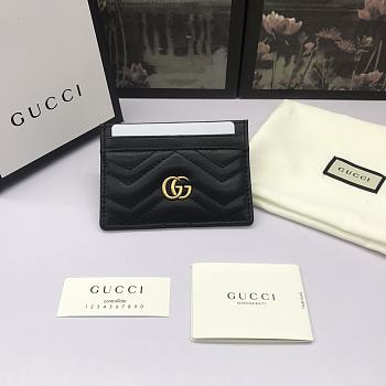 Gucci Small Card Holder Black Size 10 x 7 cm