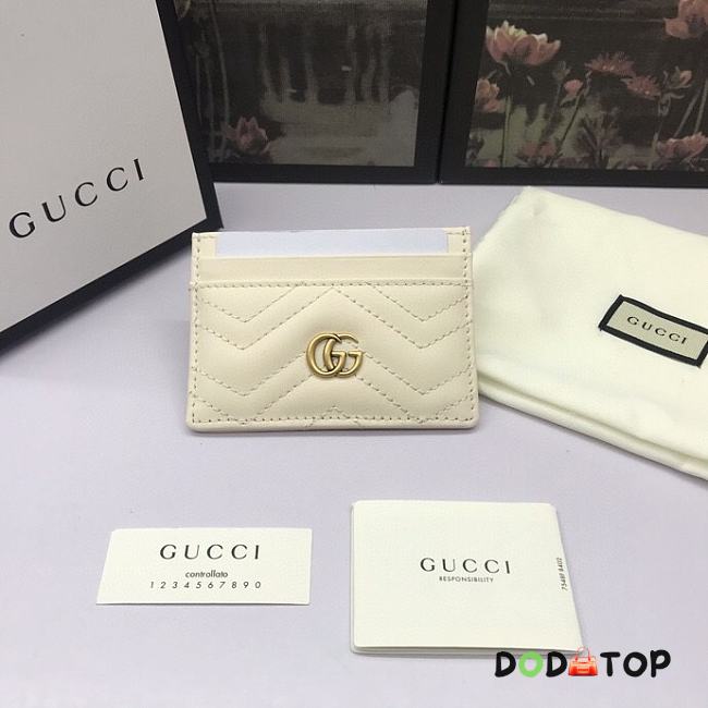 Gucci Small Card Holder White Size 10 x 7 cm - 1