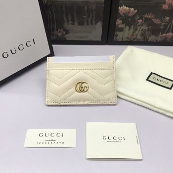 Gucci Small Card Holder White Size 10 x 7 cm