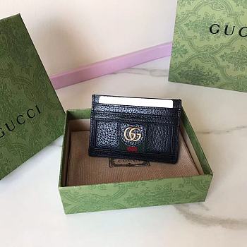 Gucci Ophidia Wallet Black Size 10 x 7 cm